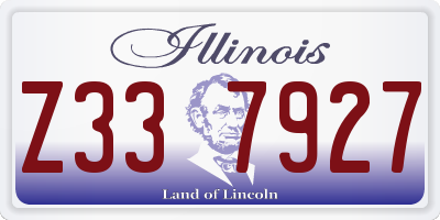IL license plate Z337927