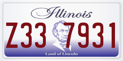 IL license plate Z337931