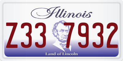 IL license plate Z337932