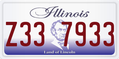 IL license plate Z337933