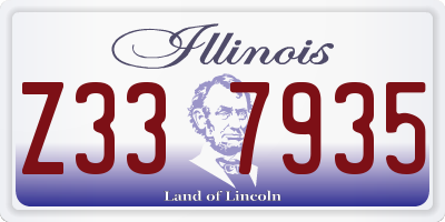 IL license plate Z337935