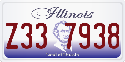 IL license plate Z337938