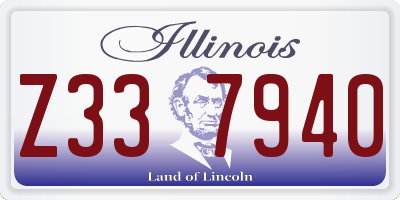 IL license plate Z337940