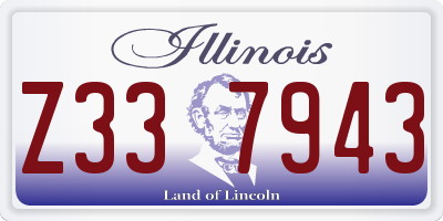IL license plate Z337943