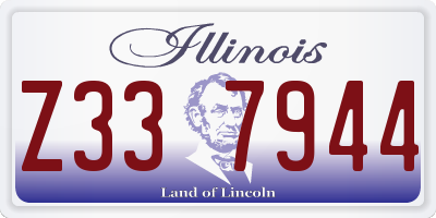 IL license plate Z337944