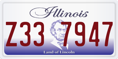 IL license plate Z337947