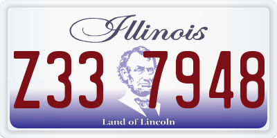 IL license plate Z337948