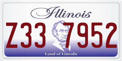 IL license plate Z337952