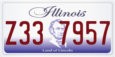 IL license plate Z337957