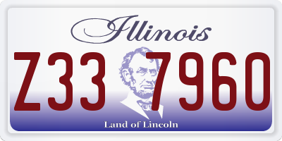 IL license plate Z337960