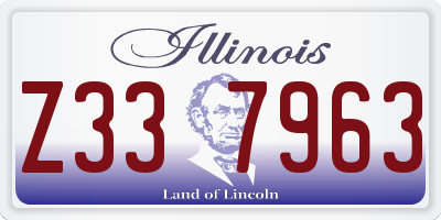IL license plate Z337963