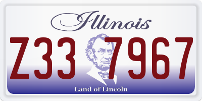 IL license plate Z337967
