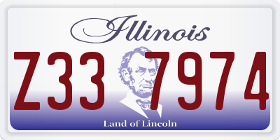 IL license plate Z337974