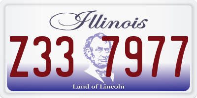 IL license plate Z337977