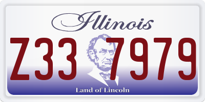 IL license plate Z337979