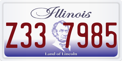 IL license plate Z337985