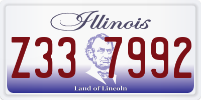 IL license plate Z337992