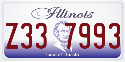 IL license plate Z337993