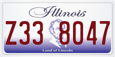 IL license plate Z338047