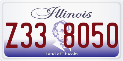 IL license plate Z338050