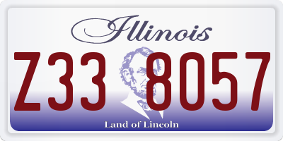 IL license plate Z338057