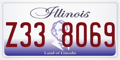IL license plate Z338069