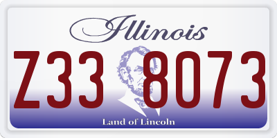 IL license plate Z338073