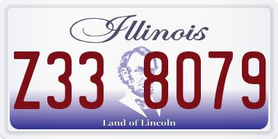 IL license plate Z338079