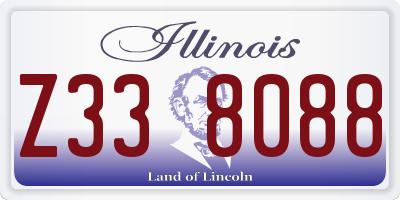 IL license plate Z338088
