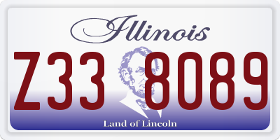 IL license plate Z338089