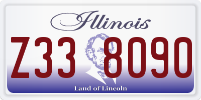 IL license plate Z338090