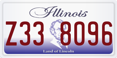 IL license plate Z338096