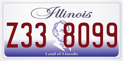 IL license plate Z338099