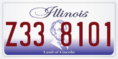IL license plate Z338101