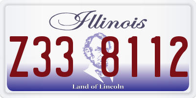 IL license plate Z338112