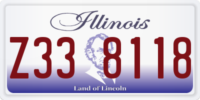 IL license plate Z338118