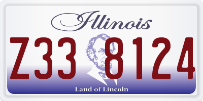IL license plate Z338124