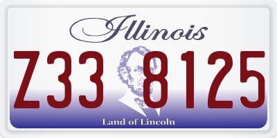 IL license plate Z338125