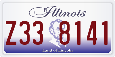 IL license plate Z338141
