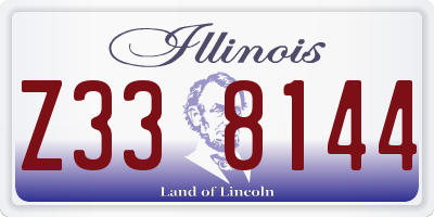 IL license plate Z338144