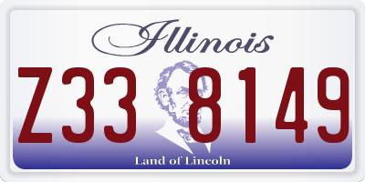 IL license plate Z338149
