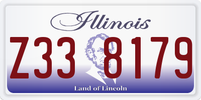 IL license plate Z338179