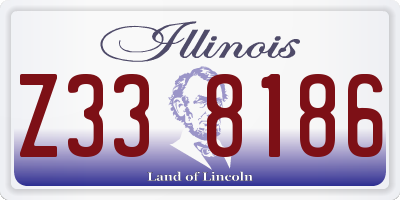 IL license plate Z338186