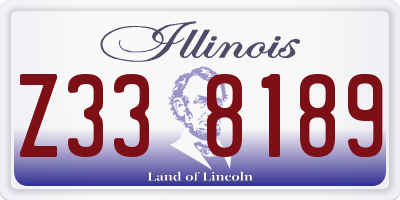 IL license plate Z338189