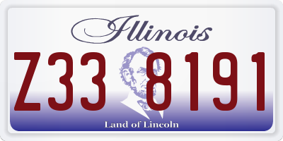 IL license plate Z338191