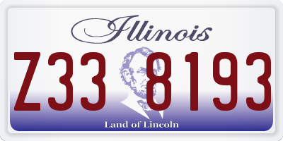 IL license plate Z338193