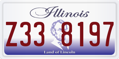 IL license plate Z338197