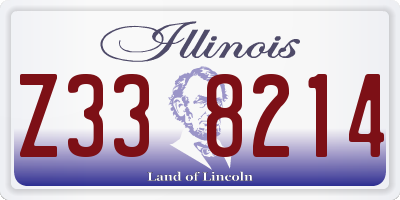 IL license plate Z338214