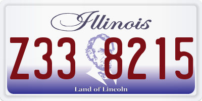 IL license plate Z338215