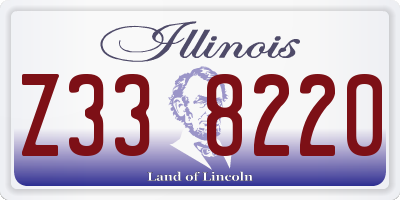 IL license plate Z338220